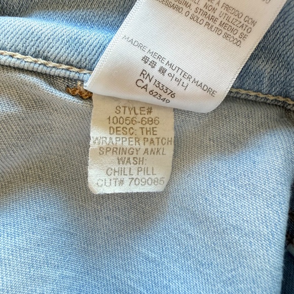 Mother The Wrapper Patch Springy Ankle in Chill Pill (Size 27) - Picture 8 of 8